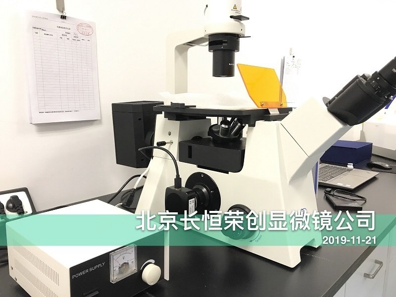 國產倒置熒光顯微鏡安裝于北京農學院2